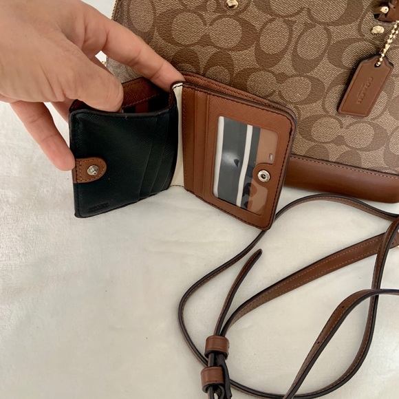 EUC Coach Mini Sierra Khaki Brown Satchel - Picture 2 of 16